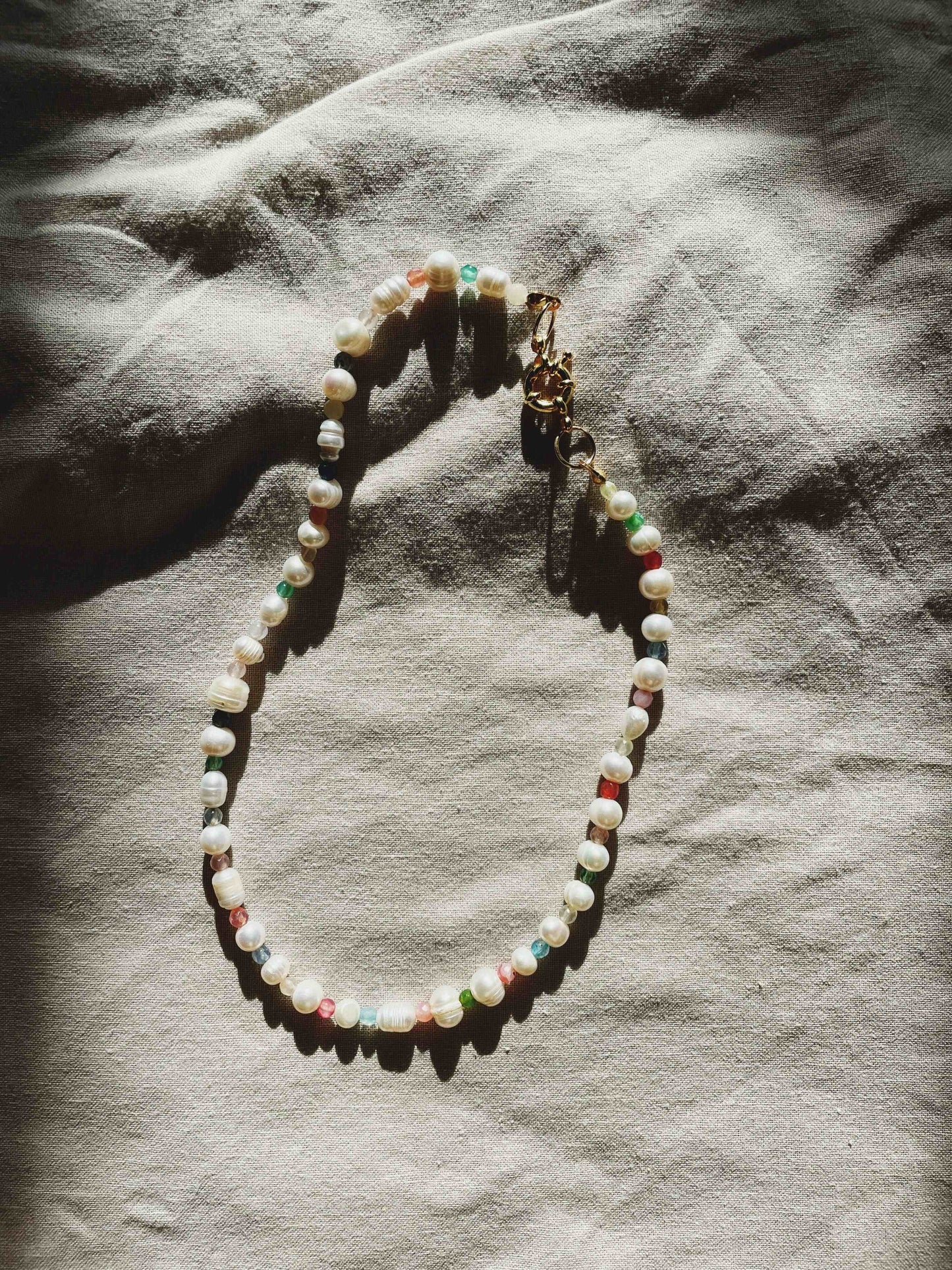 [NMB21013] Pearl x Agate Necklace (Pre-order)