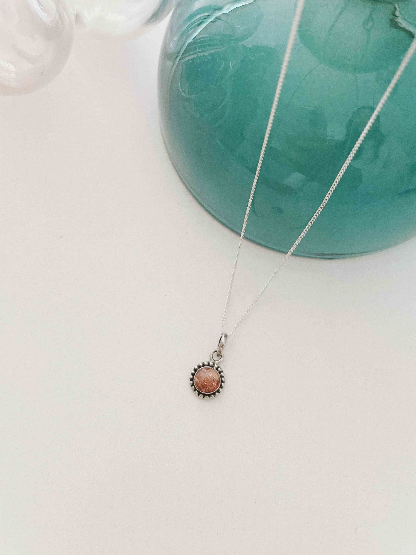 [NDB19017] mini natural stone necklace