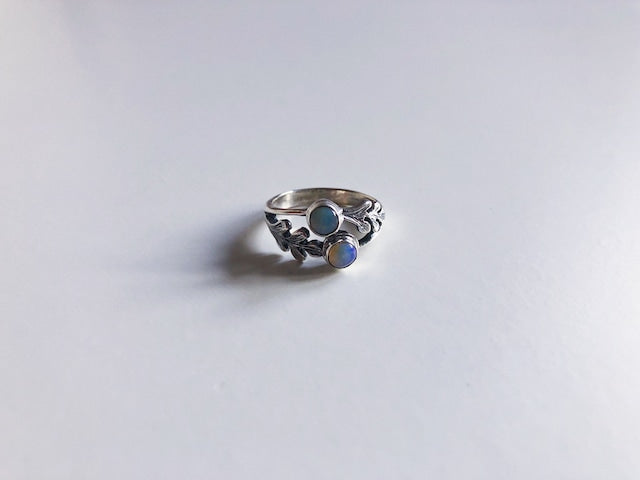 [RDB20022]Botanical Moonstone ring (Silver925) 受注販売 